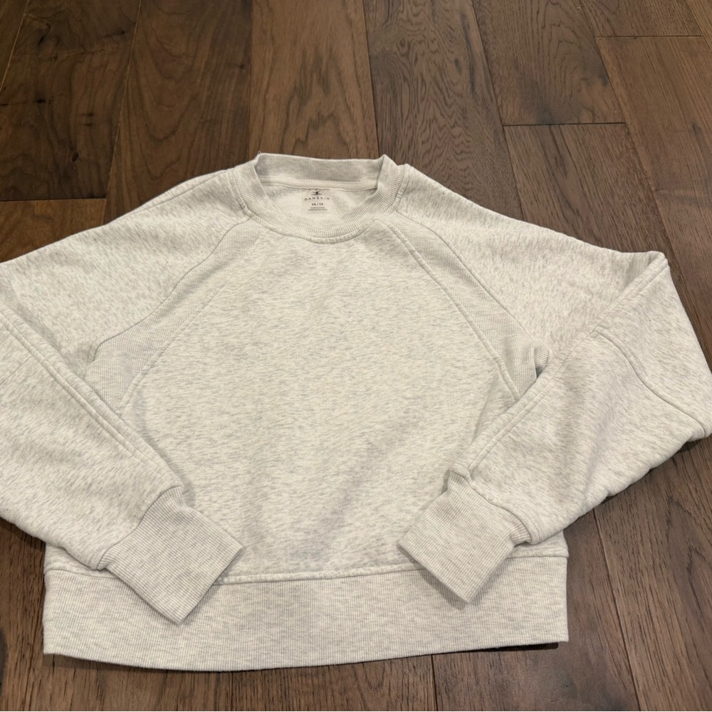 Danskin Women’s XS Crewneck Sweatshirt Light Gray Like New
